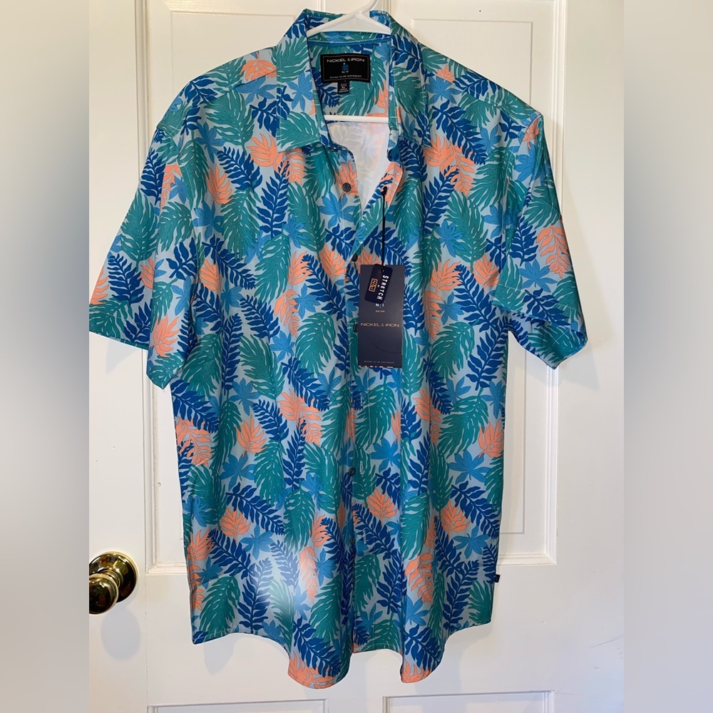 NEW Nickel and Iron floral button down shirt